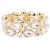 Gold-Plated-With-Clear-Crystal-Stretch-Bracelet-Gold Clear