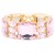 Gold-Plated-With-Pink-Color-Crystal-Stretch-Bracelet-Gold Pink