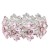 Rhodium-Plated-With-Pink-Crystal-Stretch-Bracelet-Rhodium Pink