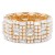 Gold-Plated-With-White-Color-Bead-Stretch-Bracelet-Gold Clear
