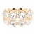 Gold-Plated-With-Clear-Crystal-Stretch-Bracelet-Gold