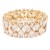 Gold-Plated-With-Topaz-Crystal-Stretch-Bracelet-Gold