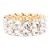 Gold-Plated-With-Clear-Crystal-Stretch-Bracelet-Gold