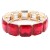 Gold-Plated-With-Red-Crystal-Stretch-Bracelet-Gold