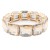 Gold-Plated-With-Topaz-Crystal-Stretch-Bracelet-Gold