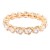 Gold-Plated-With-Topaz-Crystal-Stretch-Bracelet-Gold