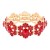 Gold-Plated-With-Red-Color-Crystal-Stretch-Bracelet-Gold