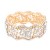 Gold-Plated-With-Clear-Crystal-Stretch-Bracelet-Gold