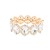 Gold-Plated-With-Clear-Crystal-Stretch-Bracelets-Gold