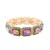 Gold-Plated-With-Emerald-Green-Crystal-Stretch-Bracelets-Gold