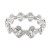 Rhodium-Color-With-Clear-Crystal-Clover-Stretch-Bracelets-Rhodium