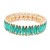 Gold-Plated-With-Emerald-Green-Crystal-Stretch-Bracelets-Gold