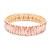 Rose-Gold-Plated-With-Peach-Color-Stretch-Bracelets-Rose Gold