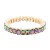 Gold-Plated-With-Green-AB-Color-Crystal-Stretch-Bracelets-Green