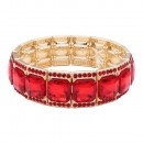 Stretch Bracelets. Gold with Black Color