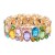 Stretch-Bracelets.-Gold-With-Multi-Color-Gold