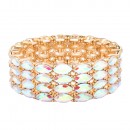 Stretch Bracelets. Silver AB Color