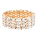 Stretch Bracelets. Silver AB Color
