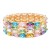 Stretch-Bracelets.-Gold-With-Multi-Color-Gold