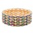 Stretch-Bracelets.-Gold-With-Green-AB-Green