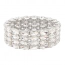 Stretch Bracelets. Silver AB Color