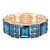 Stretch-Bracelets.-Gold-with-Blue-Gold Blue