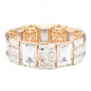 Stretch Bracelets. Silver AB Color