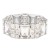 Stretch-Bracelets.-Silver-Clear-Color-Rhodium