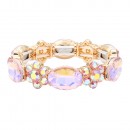 Stretch Bracelets. Silver AB Color