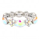 Stretch Bracelets. Silver AB Color