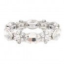 Stretch Bracelets. Silver AB Color