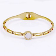 Stainless Steel With Gold Plated Cuff Bracelets
