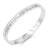 Silver-Stainless-Steel-Crystal-&amp;-Roman-Numerals-Bracelet-Silver