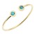 Gold-Plated-Stainless-Steel-With-Sapphire-Blue-CZ-Cuff-Bracelets-Gold Blue