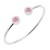 Stainless-Steel-With-Pink-CZ-Cuff-Bracelets-Rhodium Pink