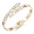 Gold-Plated-Stainless-Steel-Crystal-Snake-Bangle-Gold