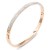 Rose-Gold-Plated-Stainless-Steel-Bangle-with-CZ-stone-Rose Gold