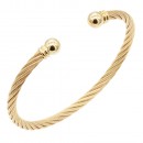 Gold Plated Stainless Steel Cuff Bracelets