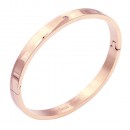 Rhodium Plated Stainless Steel Bangle