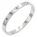 Gold Plated Stainless Steel Bangle With Hamsa hand