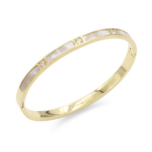 Gold Plated Stainless Steel Bangle Bracelets