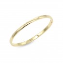 Rose Gold Plated Stainless Steel Hinged Bangle Bracelets. 4MM Width