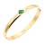 Gold-Plated-Stainless-Steel-With-Green-CZ-Bangle-Bracelets-Gold Green