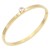Gold-Plated-Stainless-Steel-With-Clear-CZ-Bracelets.-4MM-Width-Gold Clear