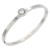 Stainless-Steel-With-Clear-CZ-Bracelets-4MM-Width-Rhodium Clear