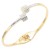 Gold-Plated-Stainless-Steel-Bangle-With-Clear-CZ-Gold Clear