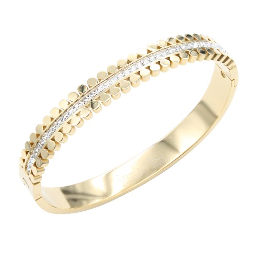 Gold Plated Stainless Steel Bangle Bracelet