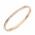Rose-Gold-Plated-Stainless-Steel-Hinged-Bangle-Bracelets-4mm-Width-Rose Gold