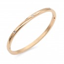 Stainless Steel Hinged Bangle Bracelets 4mm Width
