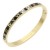 Gold-Plated-Stainless-Steel-Black-Color-Hinged-Bangle-Bracelets-Gold Black